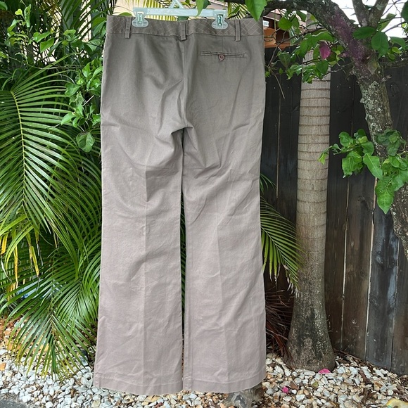 DIANE VON FURSTENBERG Designer Catesby Wide Leg Khaki Pants size 10 - Picture 2 of 12